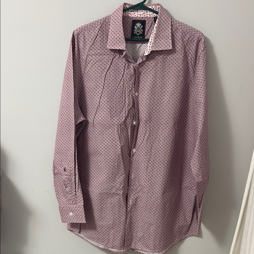 English Laundry Red Casual Button Down Shirt